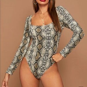Snake skin body suit